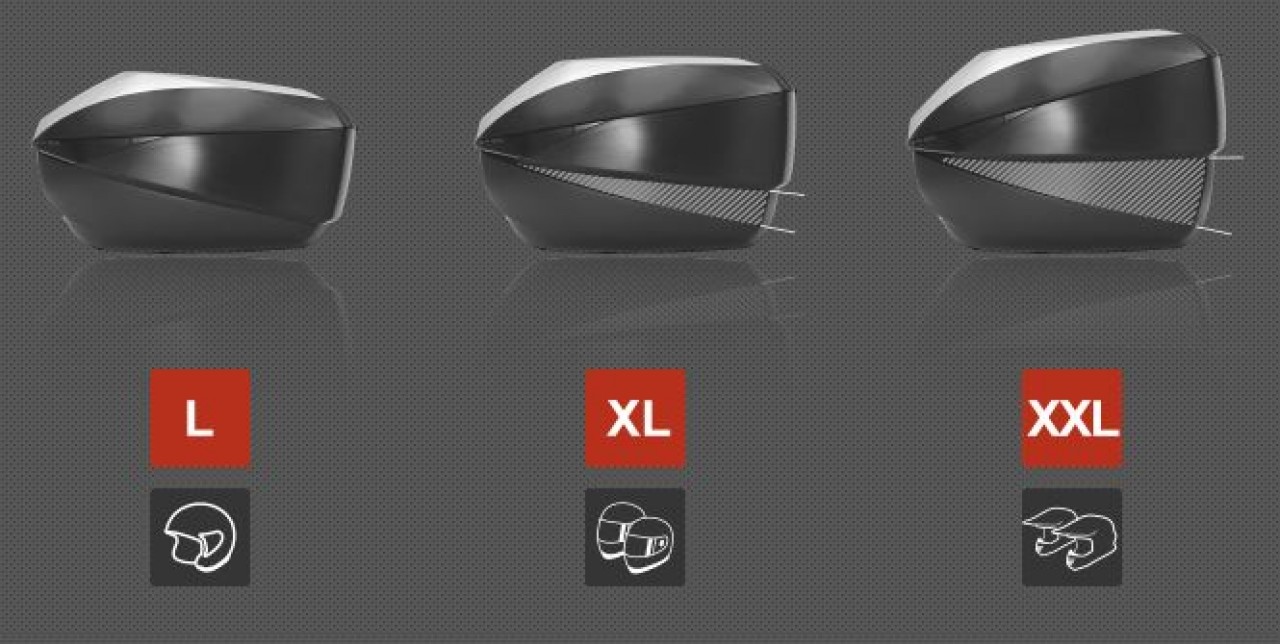 Baúl Shad SH59X, negro con tapa de aluminio, 58 l