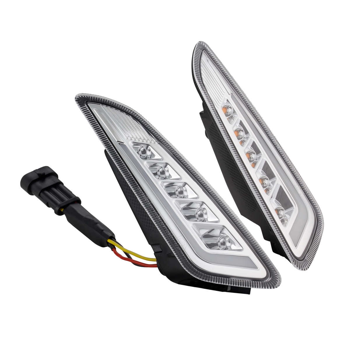 Kit de indicador delantero izquierdo / derecho LED claro para Vespa Primavera / Sprint 125-150cc SIP Style