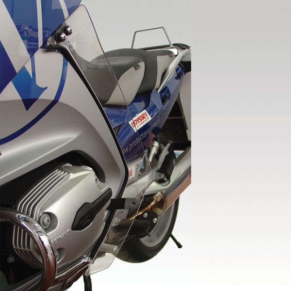 Protectores de pies y piernas para BMW R 1200 RT (05-09), transparente, par