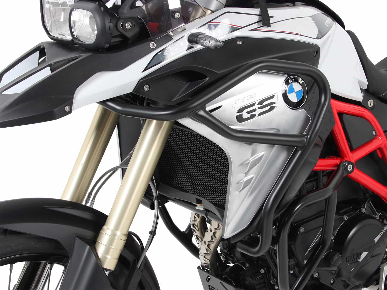 Barra protectora de depósito negra para BMW F 800 GS LC (17-18) Hepco & Becker