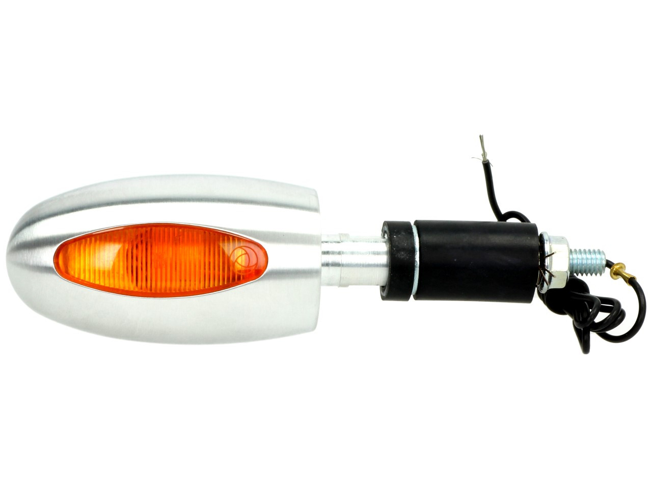 Indicador Kellermann, BL 1000 amarillo, aluminio, halógeno, VR/VL, 12 V, 21 W, acabado plateado satinado