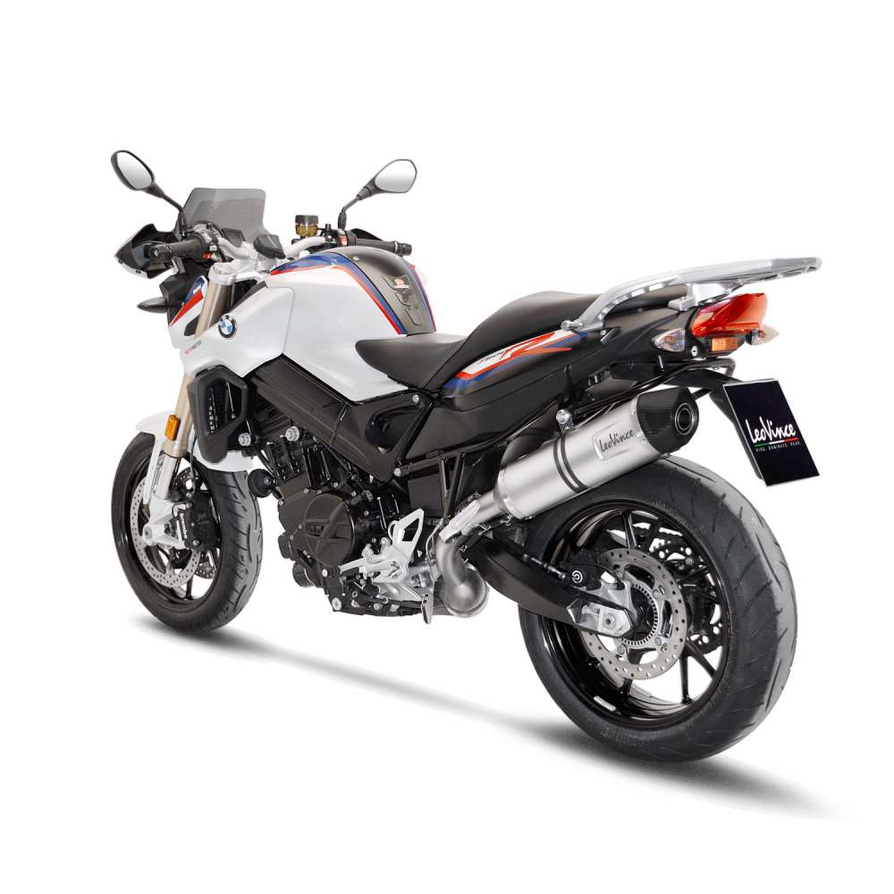 Sistema de escape LeoVince LV One Evo para BMW F 800 GT /R, acero inoxidable plata, slip on, Euro4, ABE