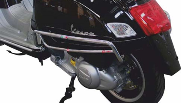 Cubierta lateral de la barra de choque para Vespa GTS/GTS Super 125-300cc, cromada