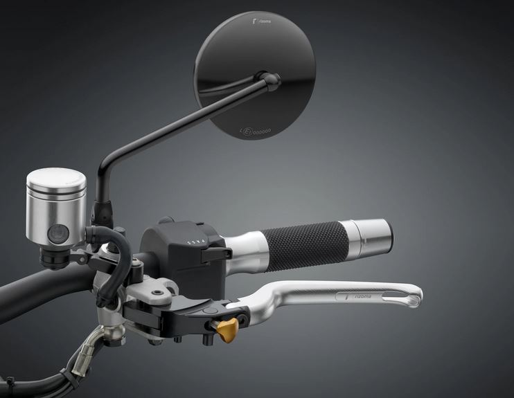 Espejo RIZOMA "ONE" izquierdo o derecho para Vespa, anodizado negro