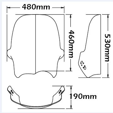 Parabrisas tipo Adventure para BMW R 1150 GS (00-03), gris humo