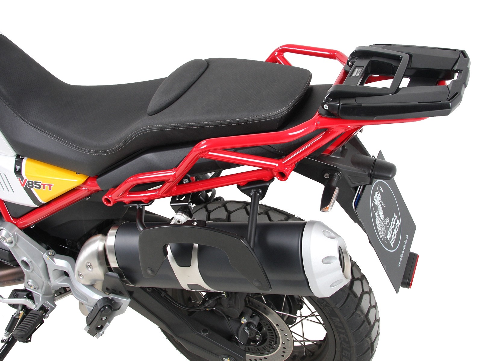Easyrack Topcaseträger negro para V85 TT (Bj.19-) Hepco & Becker