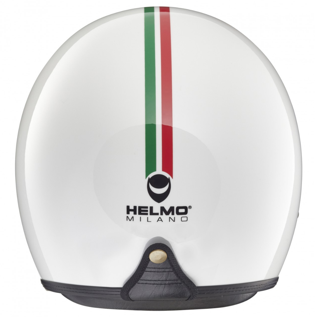 Casco Jet Helmo Milano, Audace, Bandera de Italia, blanco