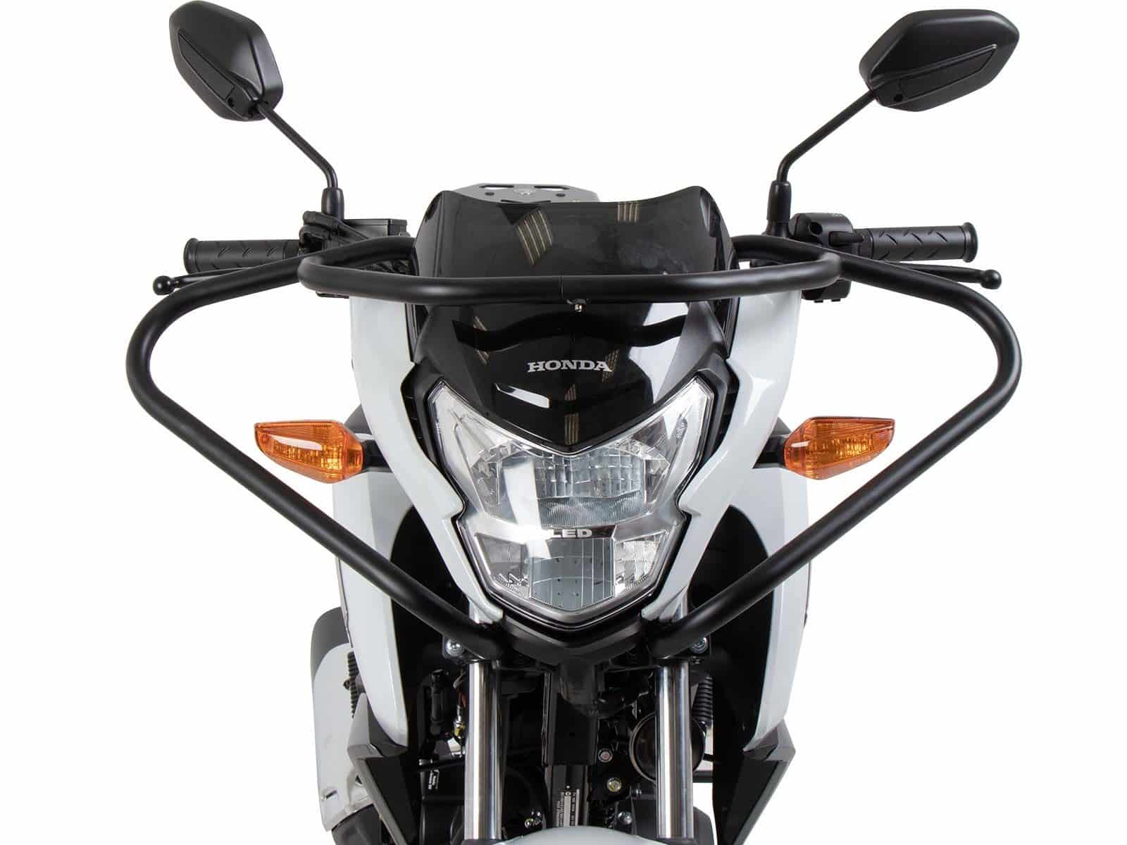 Barra de protección delantera negra para Honda CB 125 F (21-25) Hepco & Becker