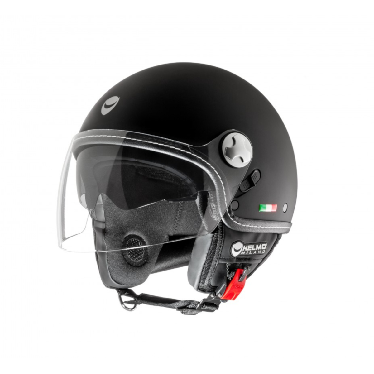 Helmo Milano Demi Jet Eos negro mate