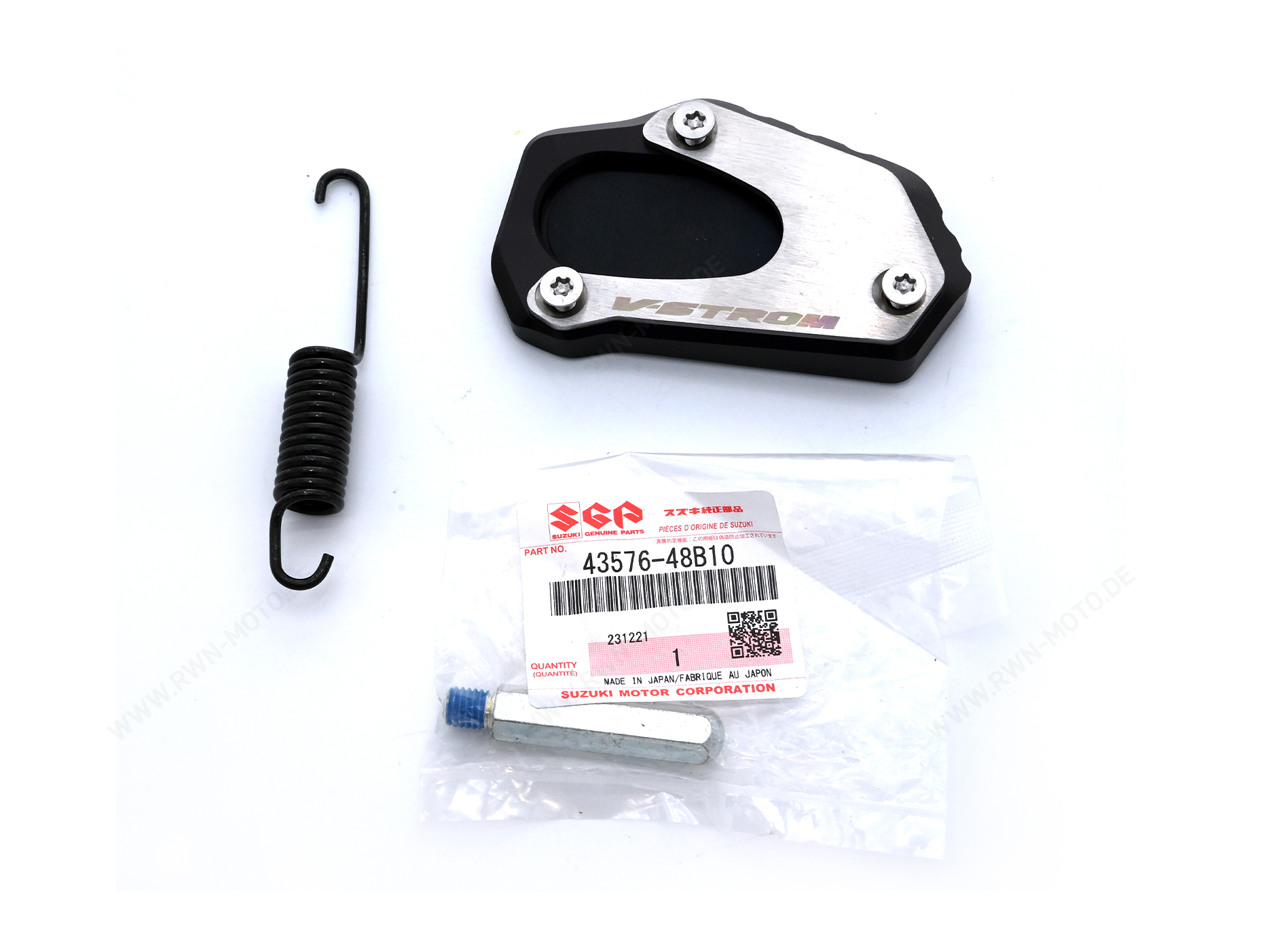 Extensión del caballete lateral para la Suzuki V-Strom 1050