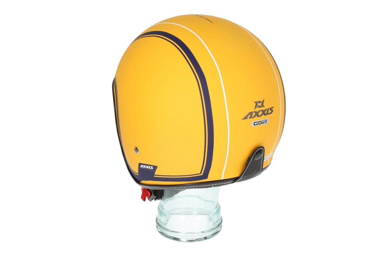 Casco jet Axxis, Hornet SV Royal, amarillo mate