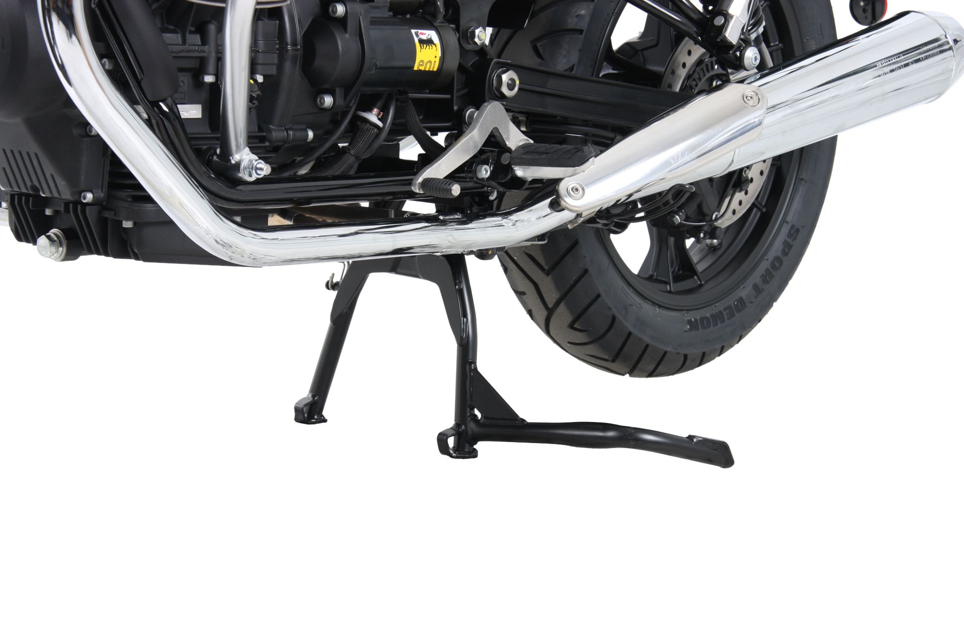 Caballete central negro para Moto Guzzi V7 850 Stone Corsa (2024) Hepco & Becker
