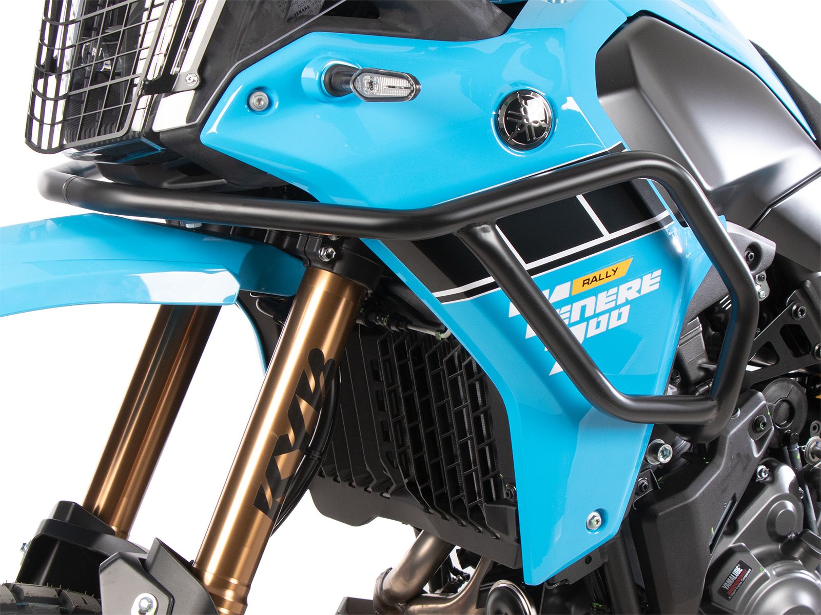 Barra protectora de depósito negra para Yamaha Ténéré 700 Rally (25-) Hepco & Becker