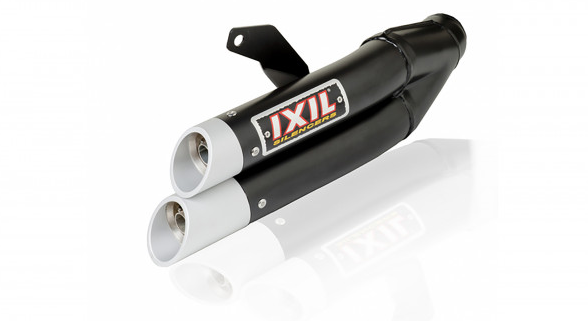 IXIL HYPERLOW BLACK XL silenciador trasero de acero inoxidable para Honda CBR 500 R / CB 500 F (Bj.19-)