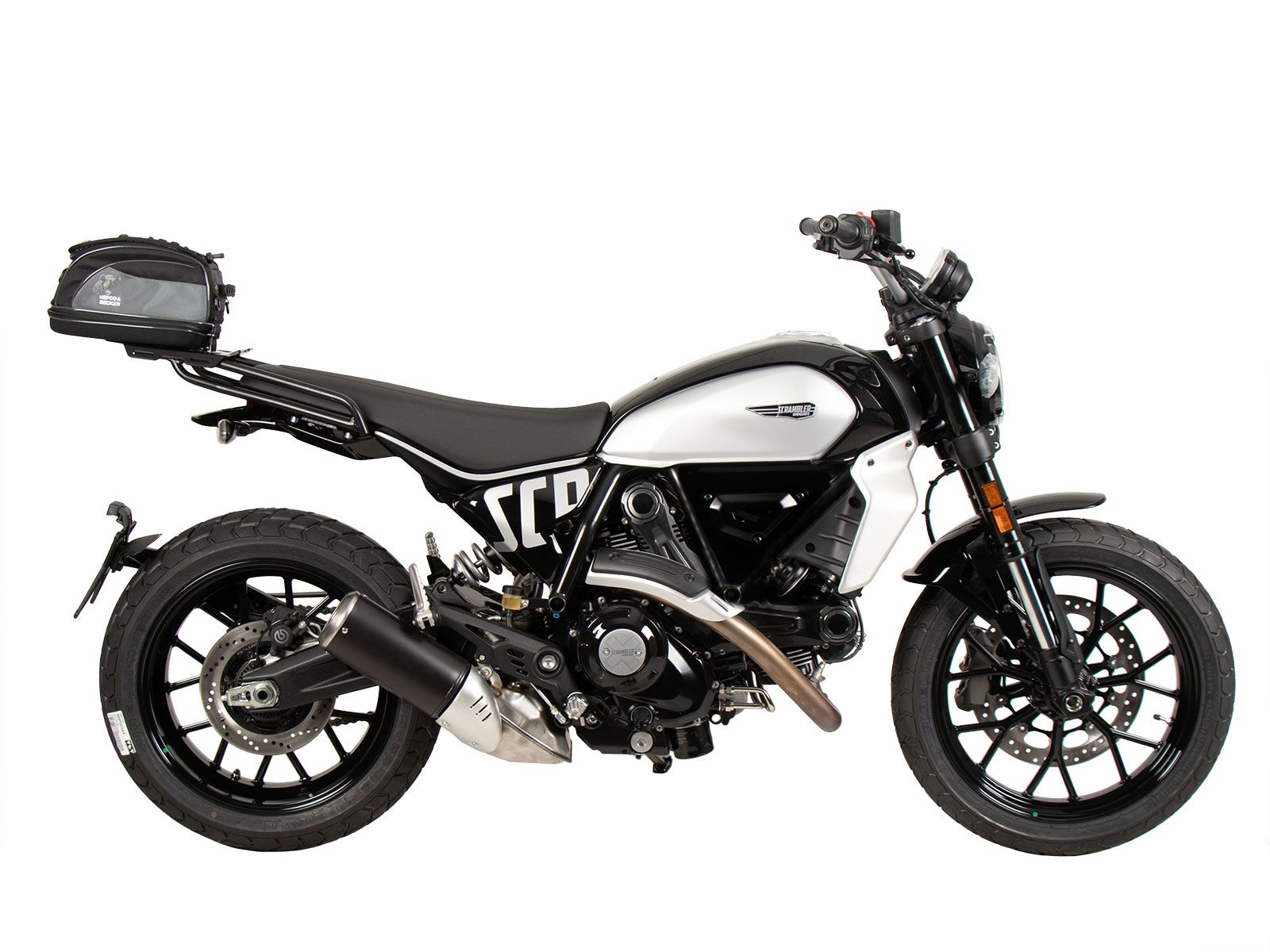 Soporte trasero Smartrack negro para Ducati Scrambler 800 Icon (23-) Hepco & Becker