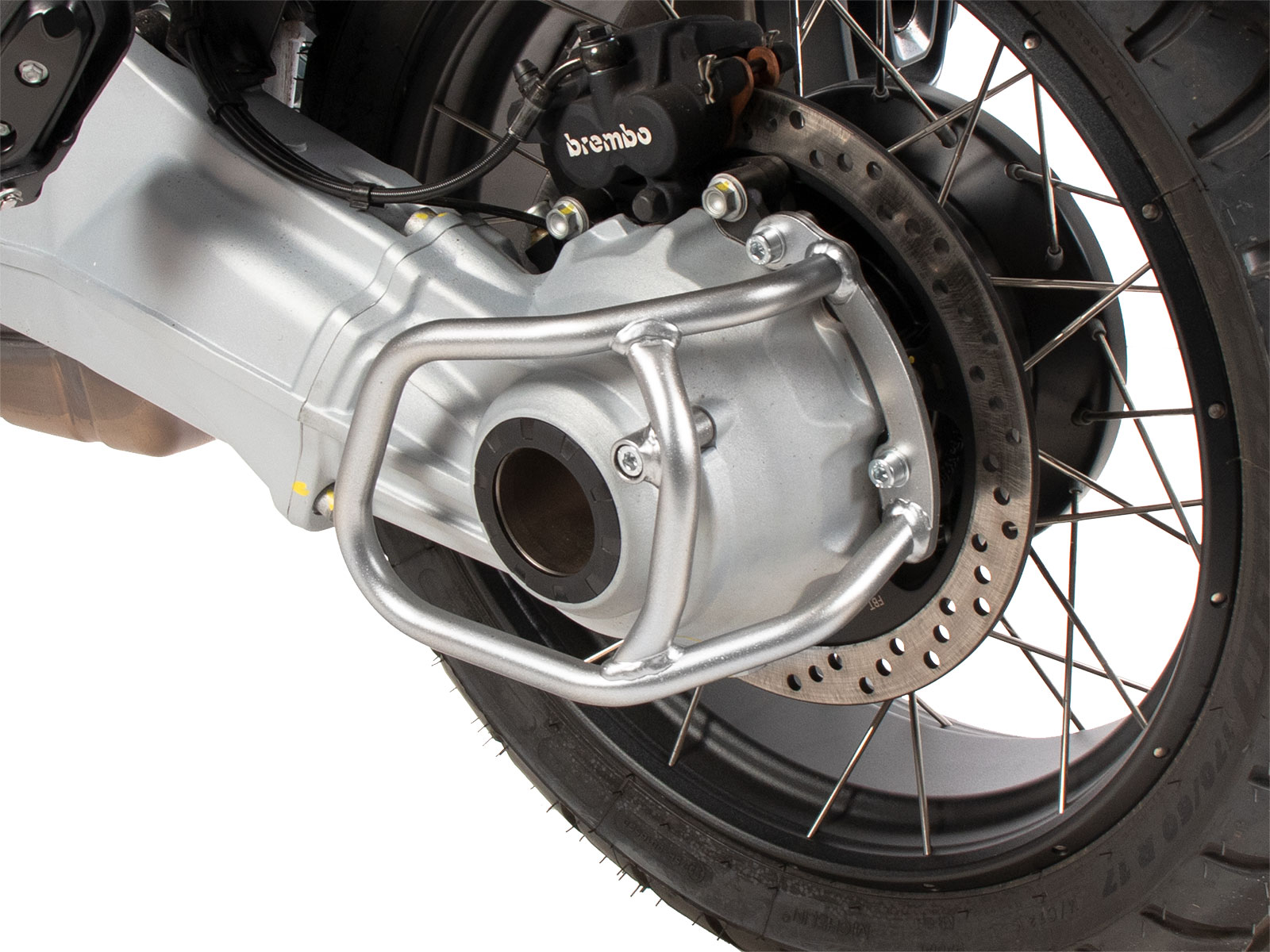 Protector de cardán plateado para Moto Guzzi V 100 Mandello /S (22-) Hepco & Becker