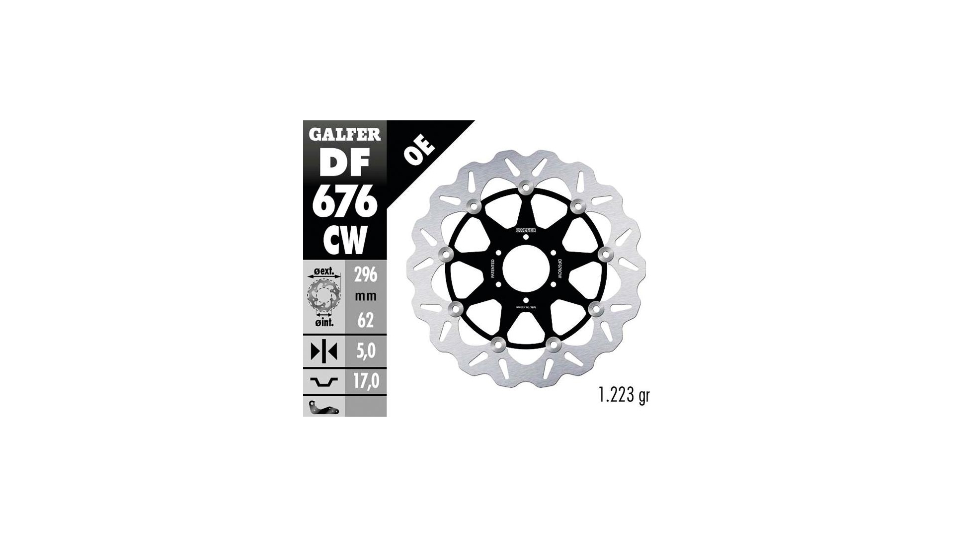 Disco de freno GALFER Wave "DF676"