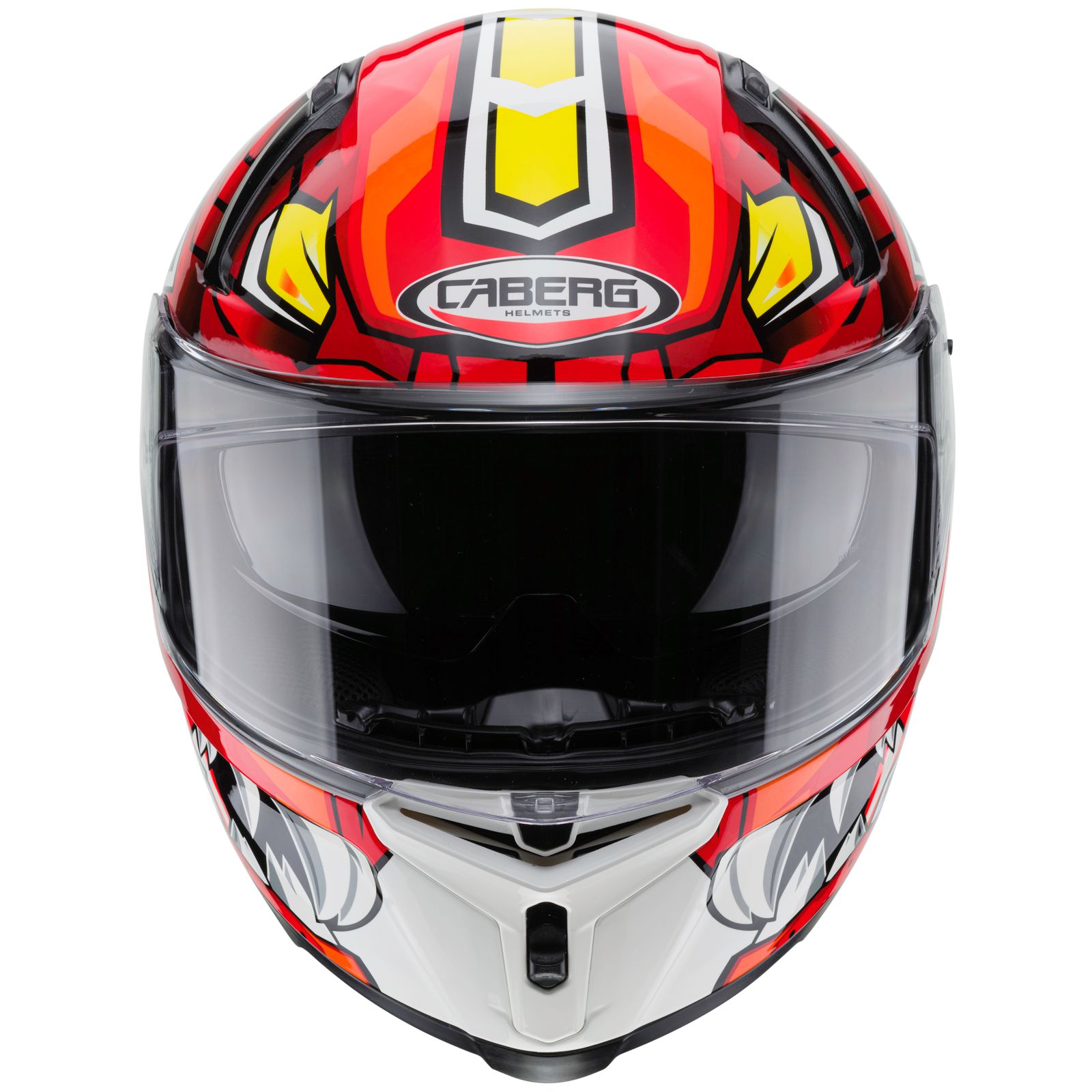 Casco Caberg Avalon Giga, blanco/rojo-amarillo