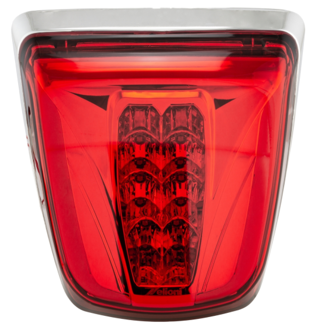 Piloto trasero LED rojo para Vespa Primavera/Sprint 50-150ccm, llanta - cromo