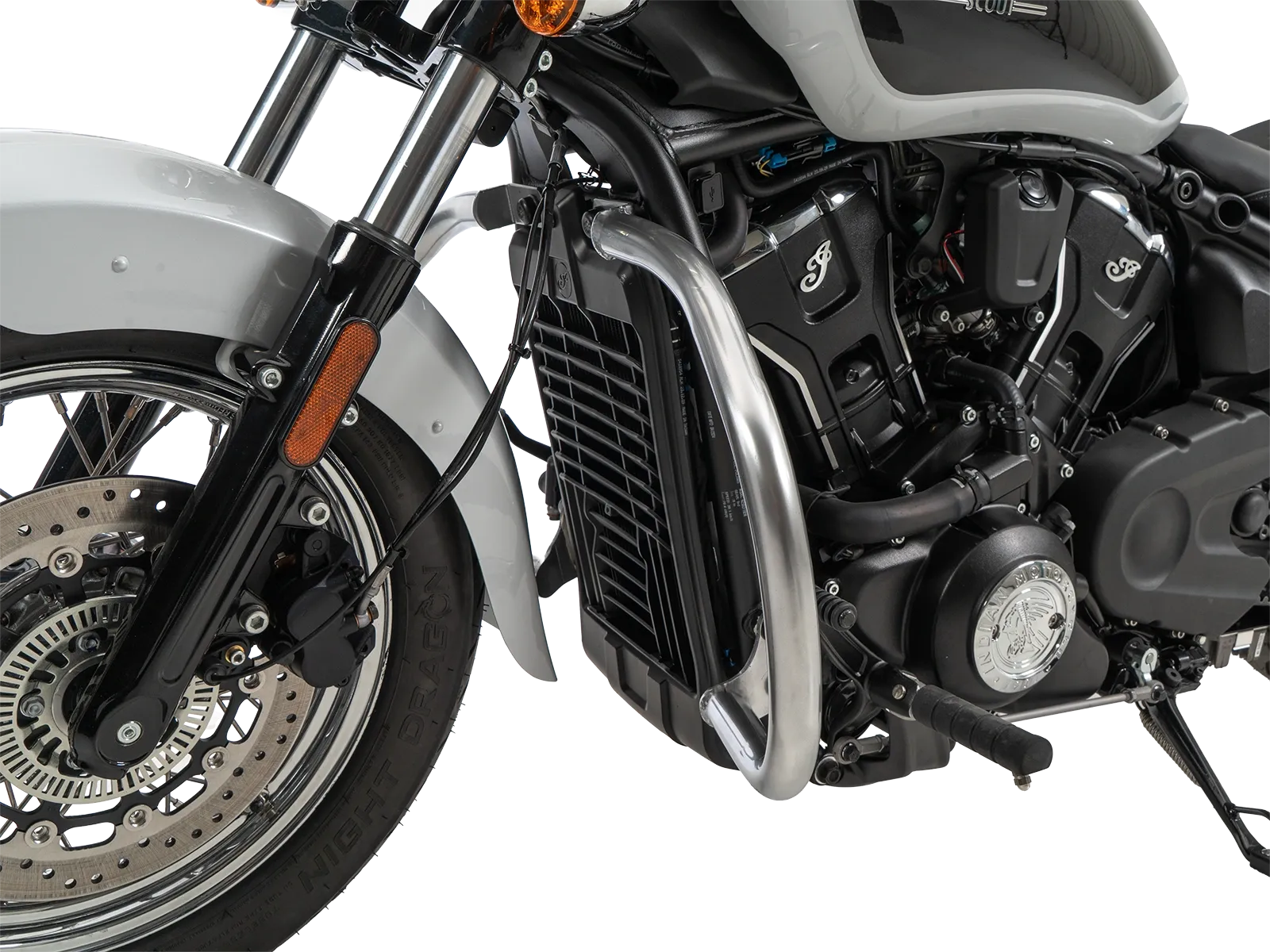 Protector de motor cromado para Indian 101 Scout 1250 (25-) Hepco & Becker