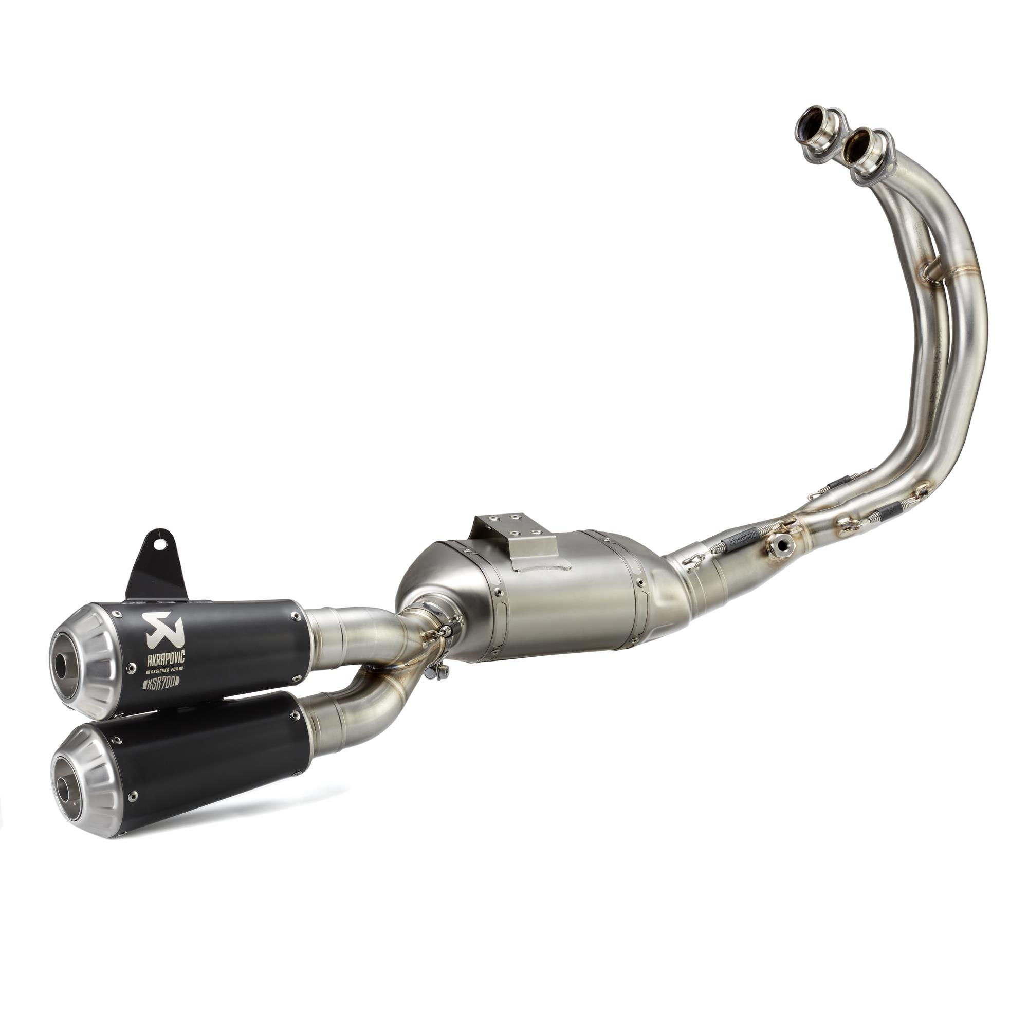 Sistema completo original Yamaha XSR700 con silenciador de titanio