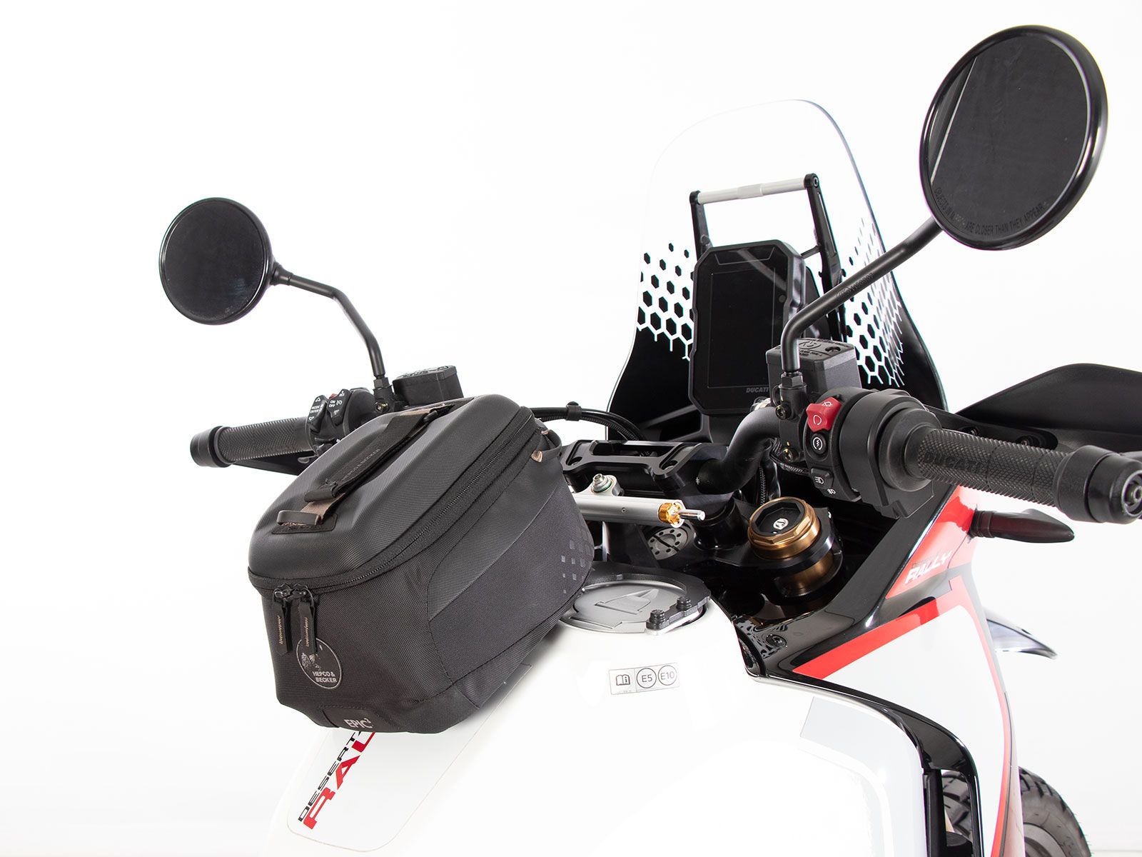 Anilla de depósito básica incl. unidad de cierre de la bolsa de depósito para Ducati DesertX (22-) Hepco & Becker