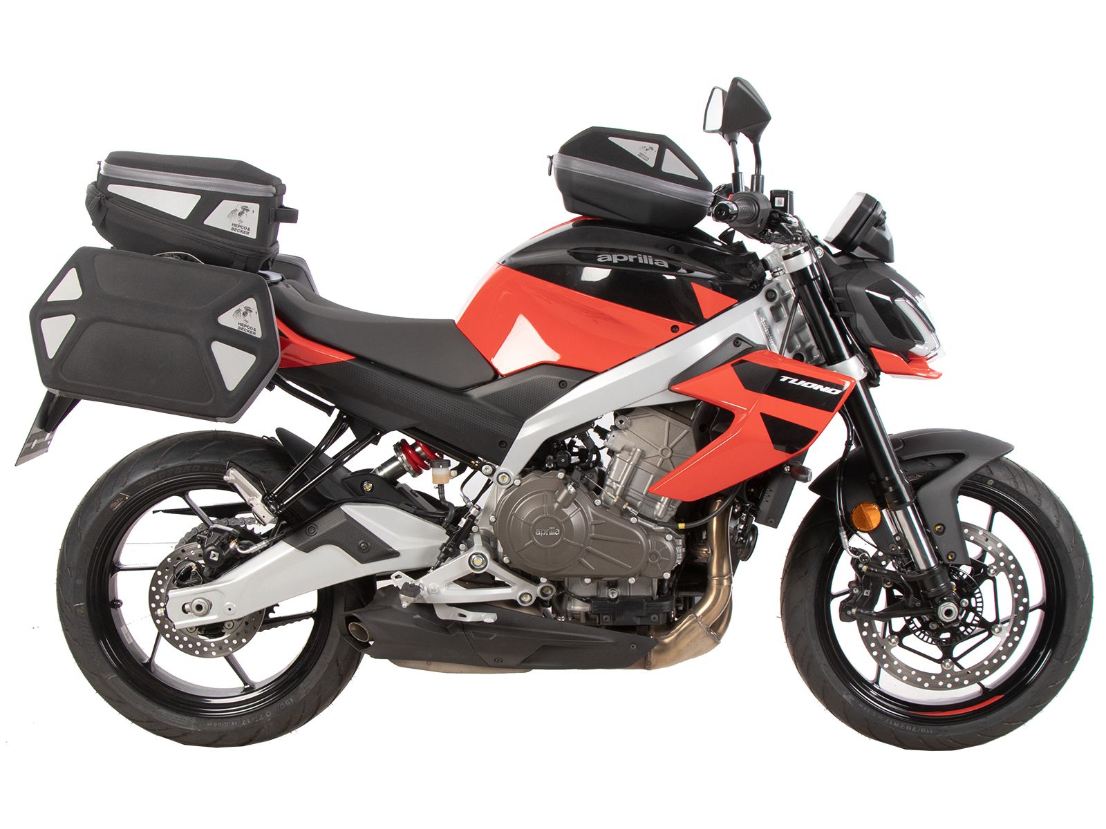 Portaequipajes deportivo fijo negro para Aprilia Tuono 457 (25- ) Hepco & Becker