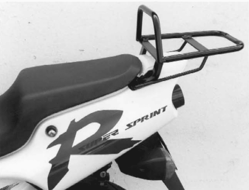 Portaequipajes superior tubular negro para Honda NSR 125 (93-04) Hepco & Becker