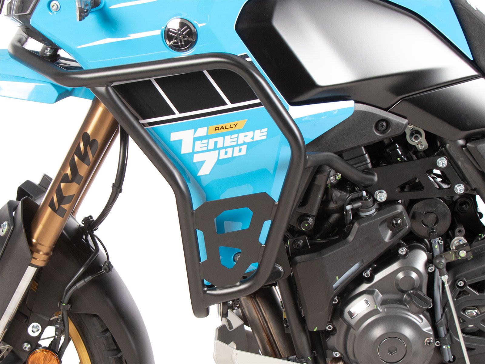 Barra de protección del depósito "Solid" negra para Yamaha Ténéré 700 Rally (25-) Hepco & Becker