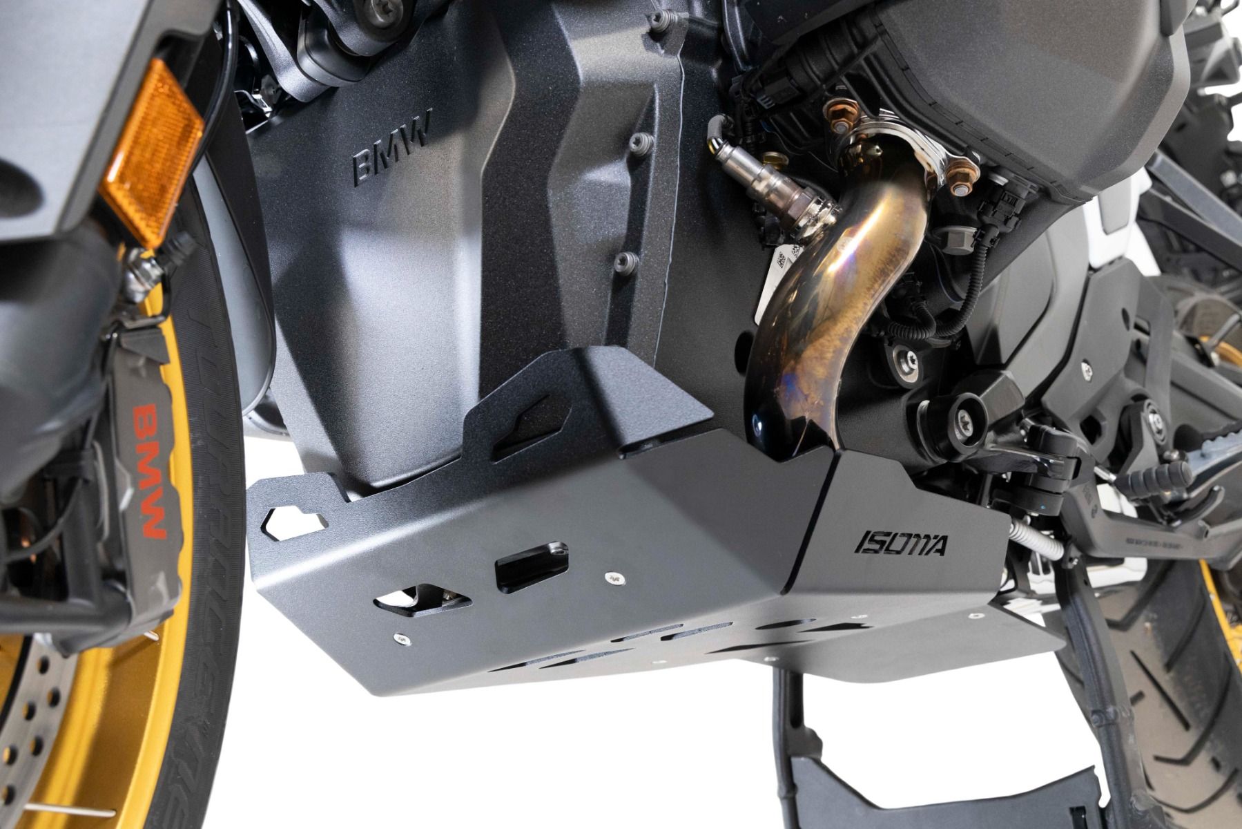 Placa de protección del motor de aluminio para BMW R 1300 GS, negro