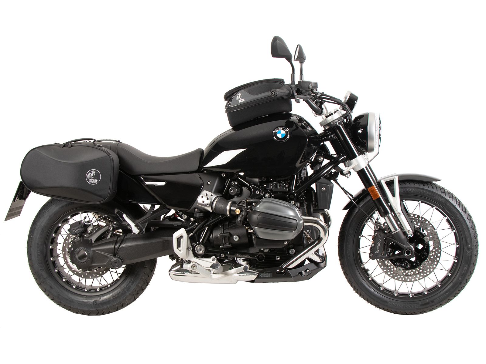 Soporte lateral C-Bow negro para BMW R 12 (24-) Hepco & Becker