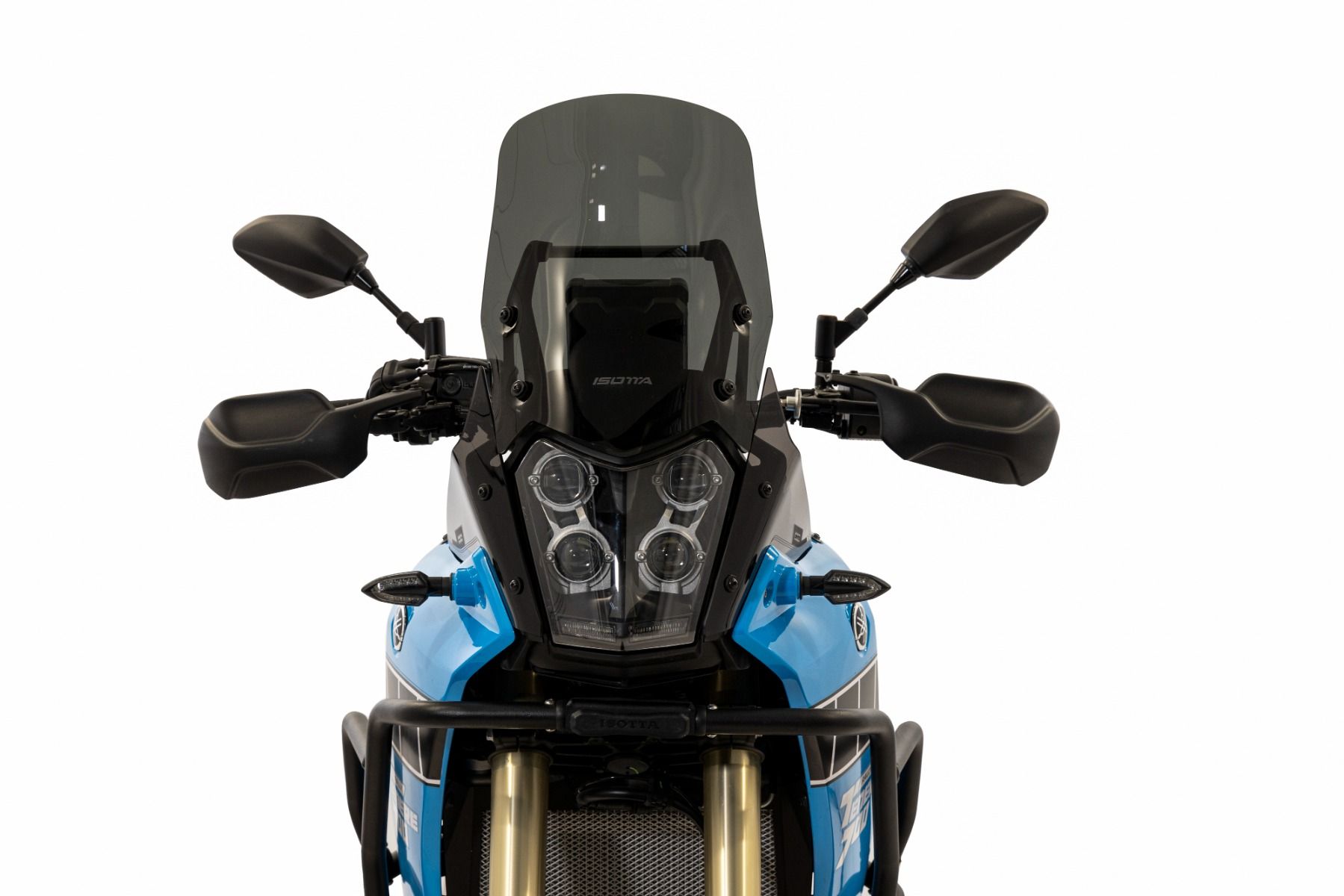 Parabrisas de rally negro mate para Yamaha Ténéré 700 (19-24)