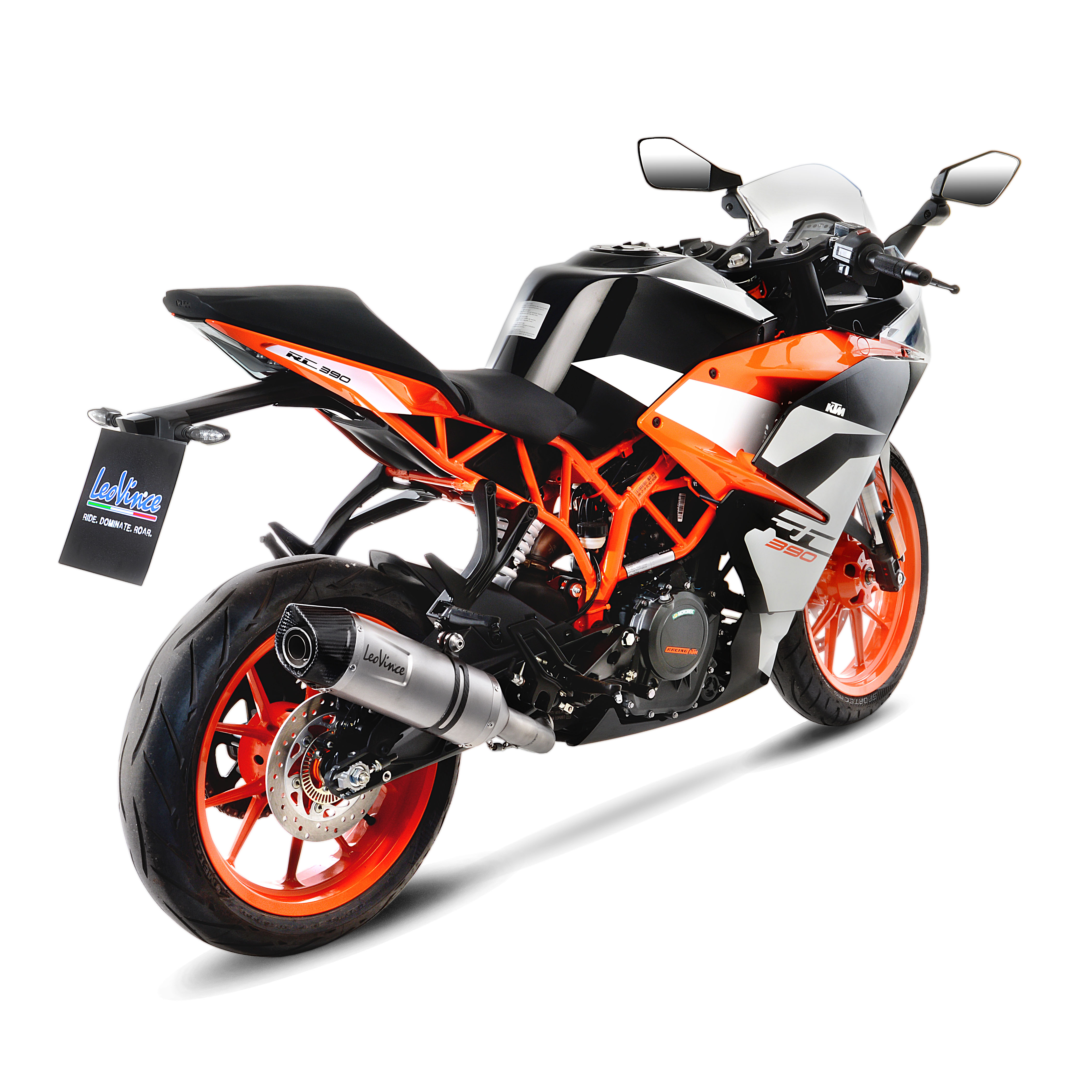 Sistema de escape LeoVince SBK LV One Evo 2, acero inoxidable, slip on para KTM Duke / RC (Bj.17-19)
