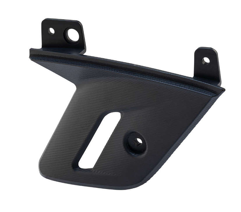 Carenado de horquilla para Vespa GTS/GTS Super 125/300cc (`22-), aluminio, anodizado negro mate
