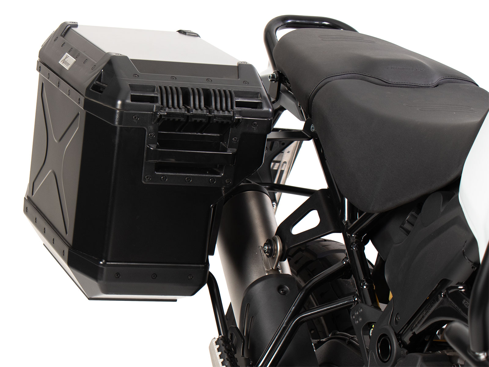 Juego portaequipajes Portaequipajes Cutout incl. juego portaequipajes Xplorer Cutout negro para Ducati DesertX (22-)