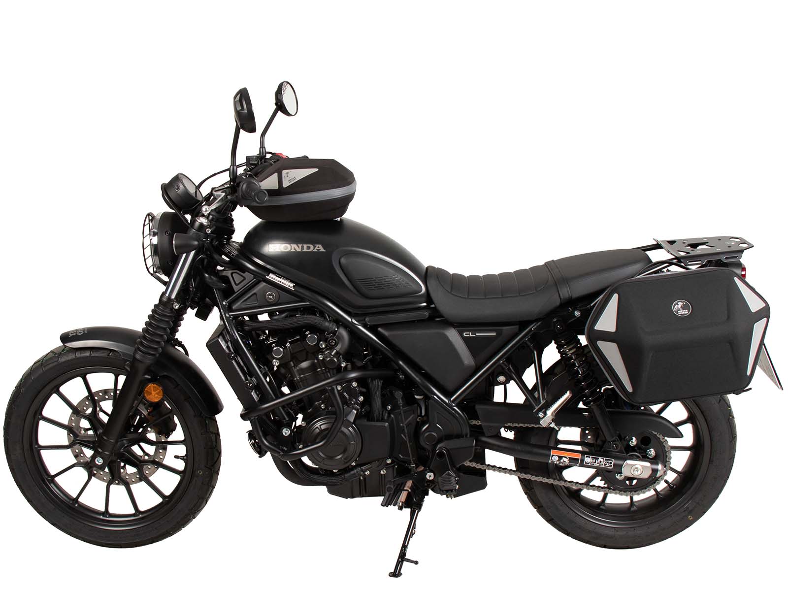 Soporte lateral C-Bow izquierdo negro para Honda CL 500 Scrambler (23-) Hepco & Becker