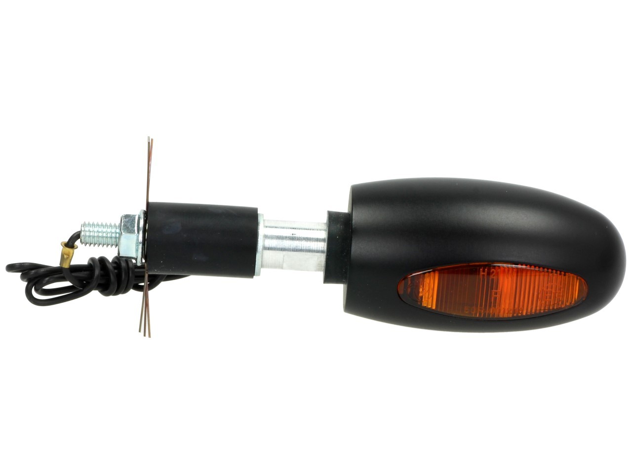Indicador Kellermann, BL 1000 amarillo, aluminio, halógeno, VR/VL, 12 V, 21 W, negro satinado