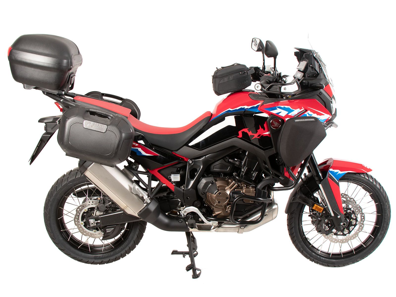 Soporte lateral C-Bow negro para Honda CRF 1100 Africa Twin Adventure Sports (24-) Hepco & Becker