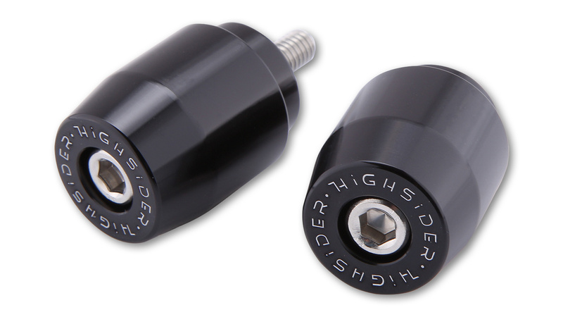 Contrapesos de manillar HIGHSIDER pro negro M6 Yamaha (par)