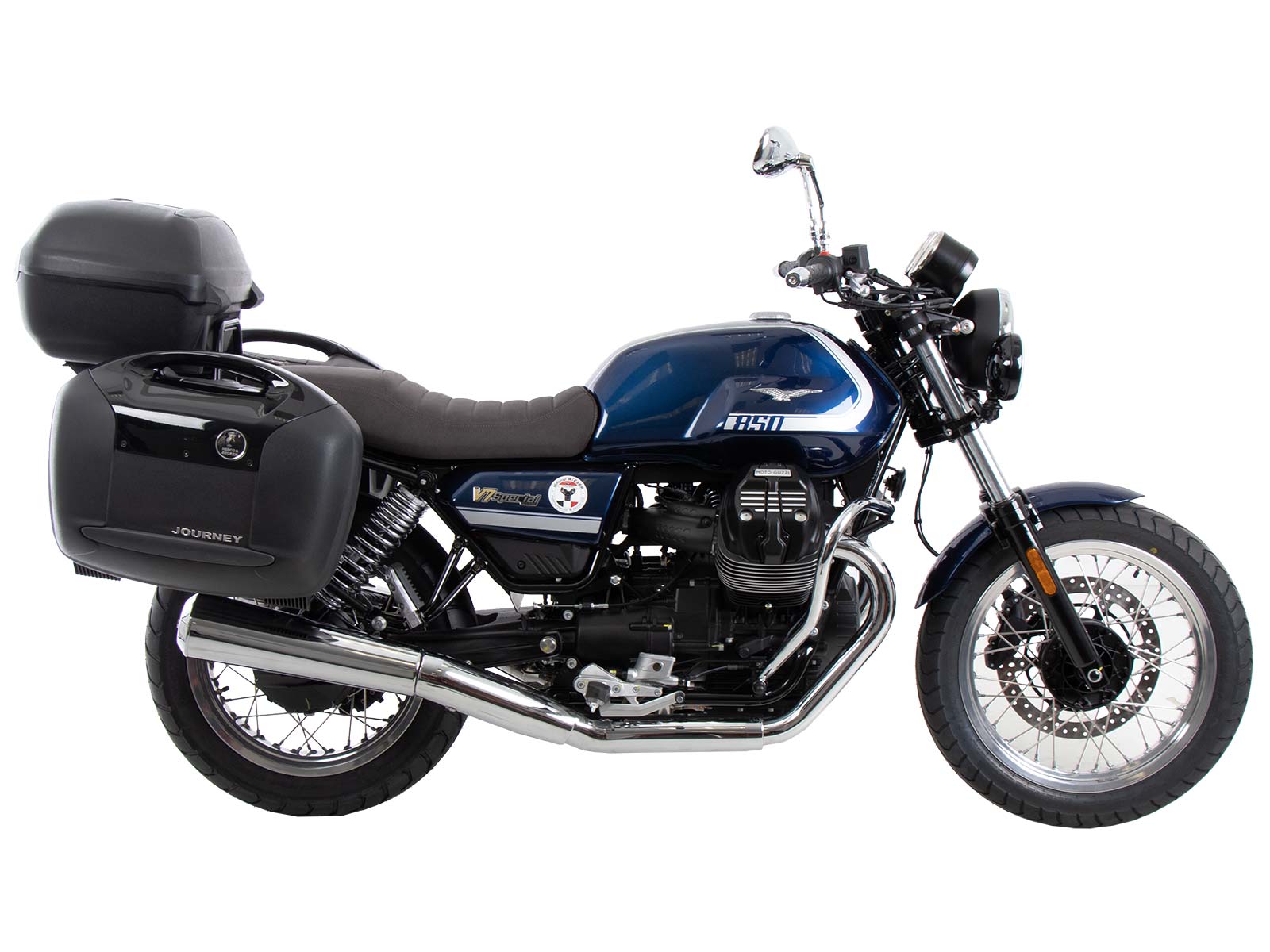 Portaequipajes negro para Moto Guzzi V7 Special/Stone/Centenario (21-24) Hepco & Becker