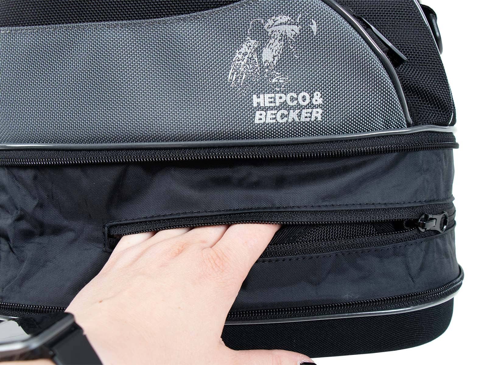 Bolsa trasera Street Basic negra para Sportracks y Smartraks Hepco & Becker