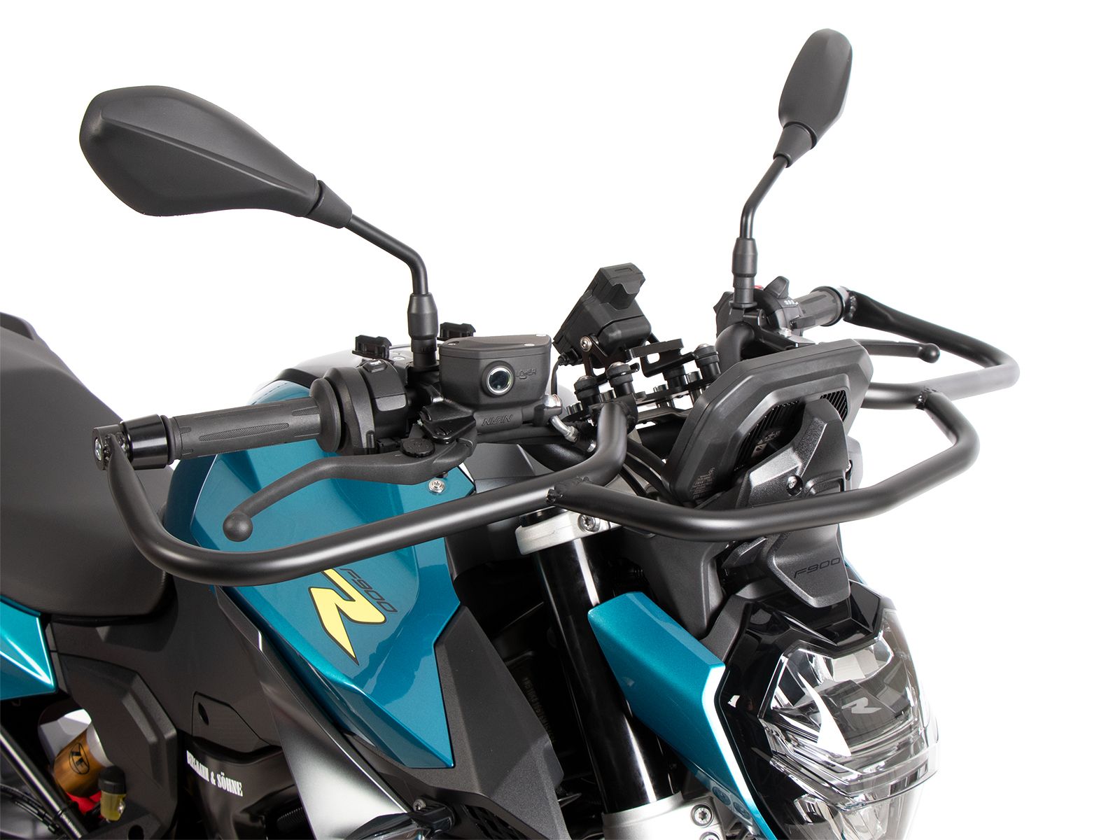 Barra de protección delantera negra para BMW F 900 R (25-) Hepco & Becker