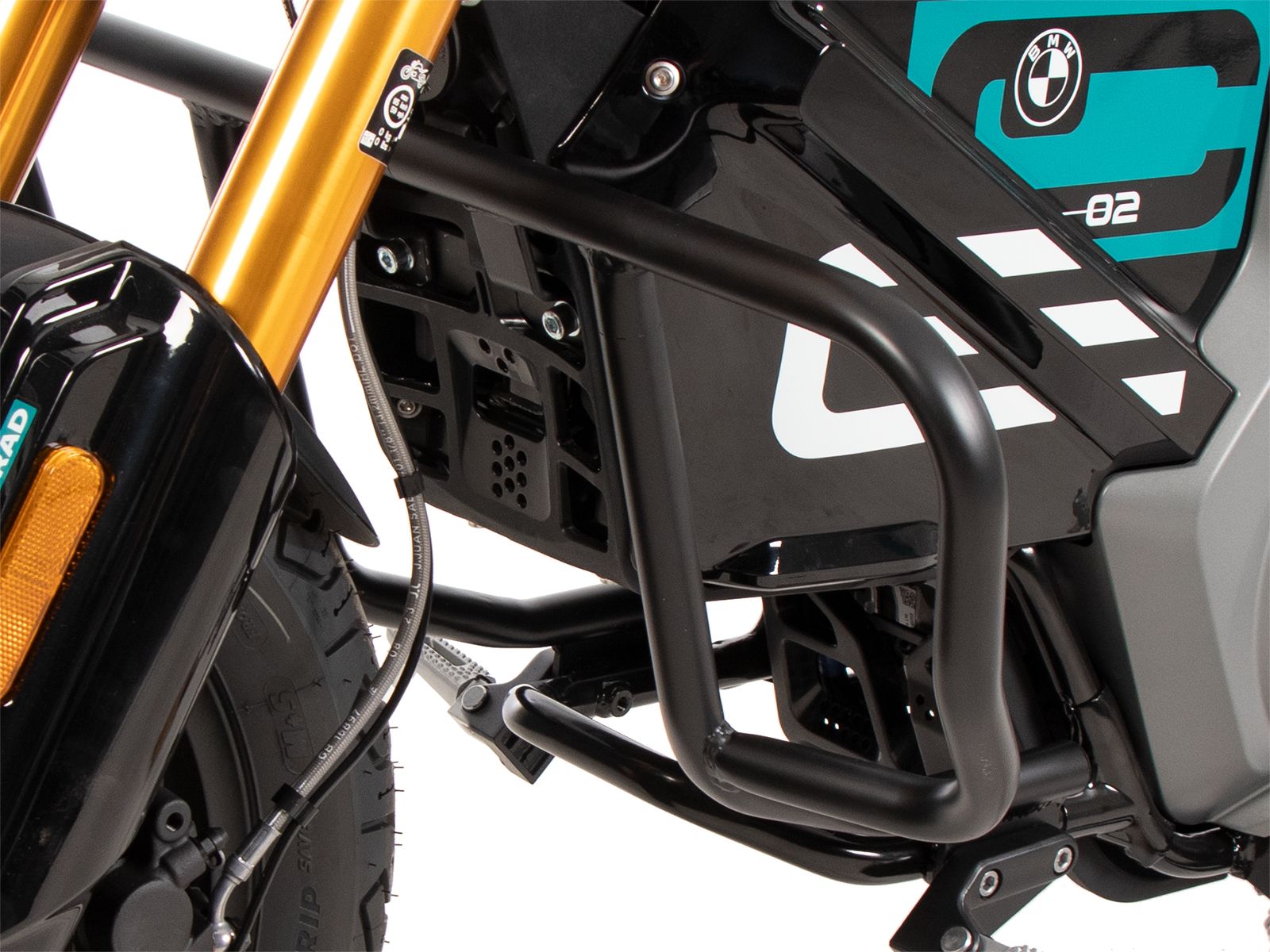 Protector de motor negro para BMW CE 02 (23-) Hepco & Becker