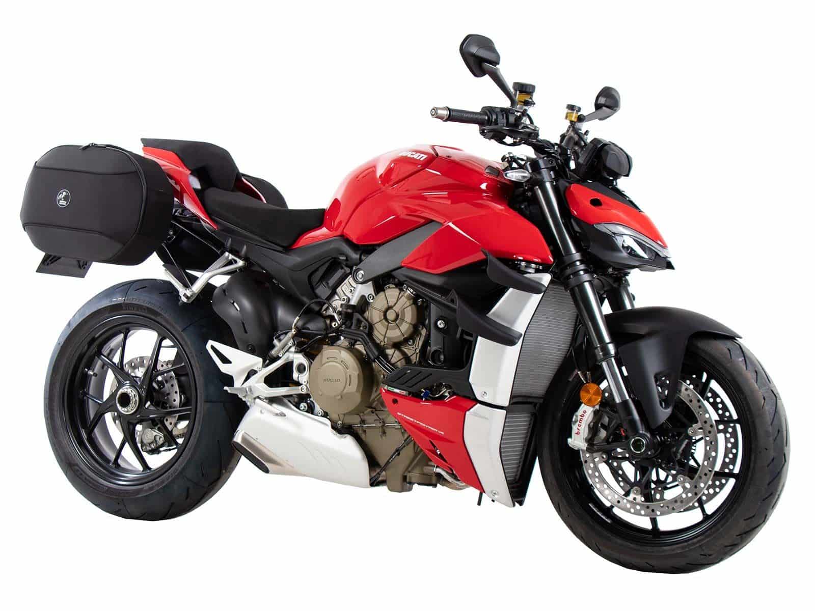 Soporte lateral C-Bow negro para Ducati Streetfighter V4 /S (20-24) Hepco & Becker