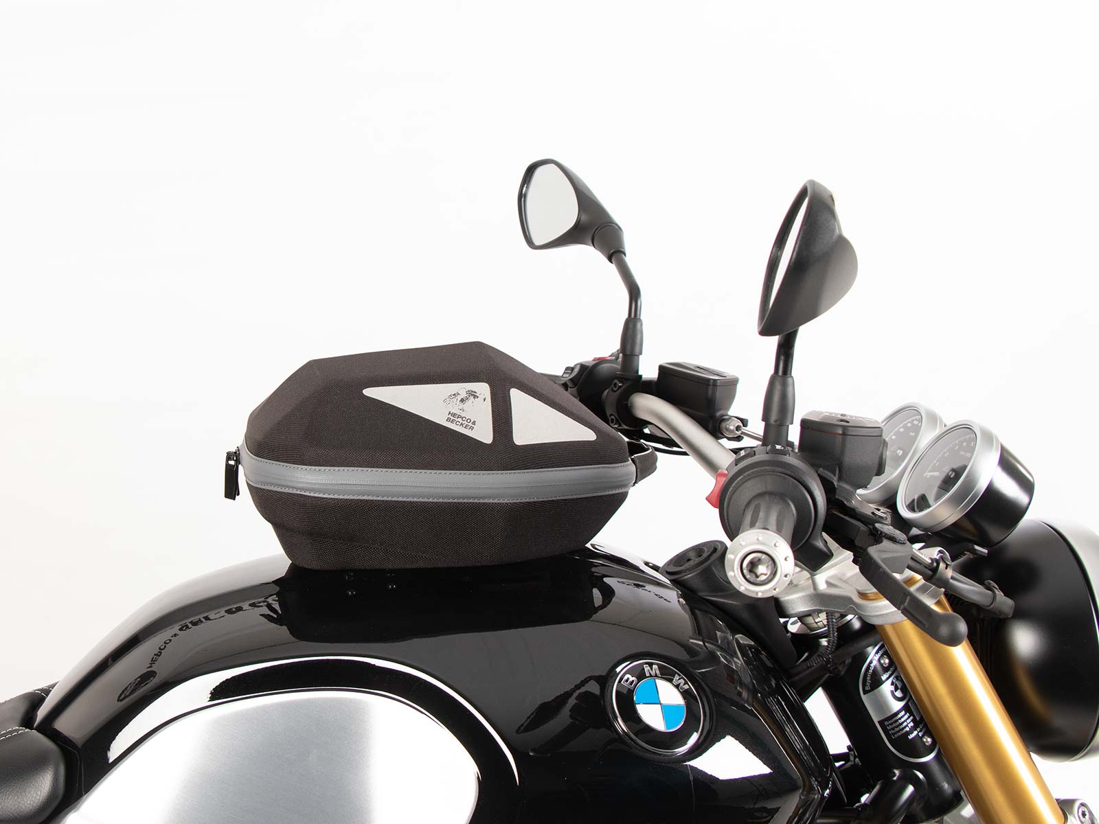 Anillo de depósito básico incl. unidad de cierre de la bolsa del depósito para BMW R nineT (14-16) Hepco & Becker