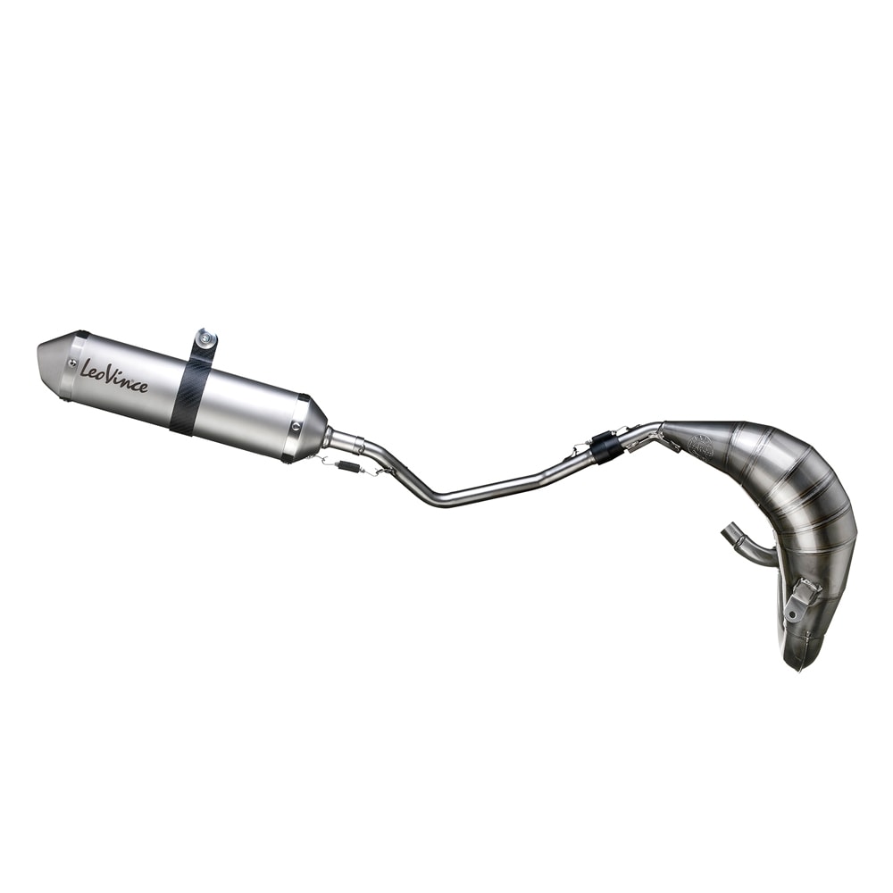LeoVince, sistema de escape Hand Made X-Fight, acero para Yamaha TZR 50 (Bj.03-13)