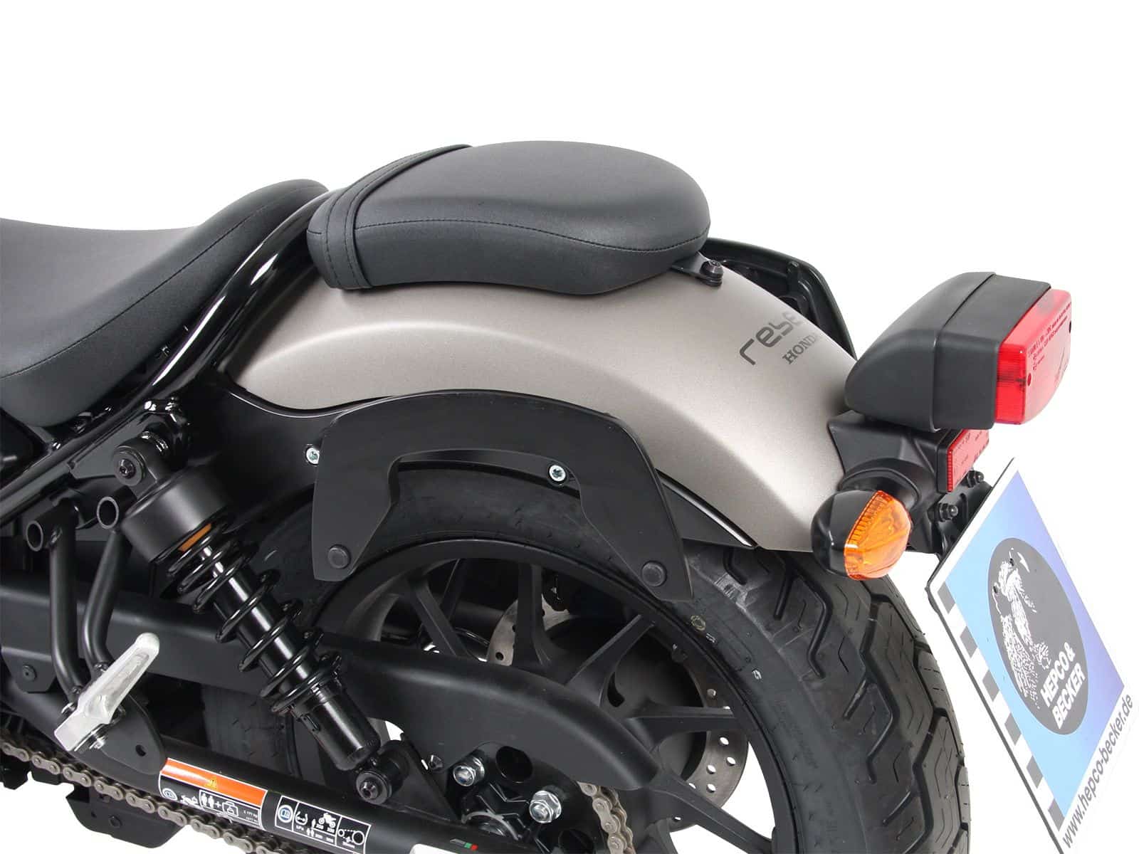 Soporte lateral C-Bow negro para Honda CMX 500 Rebel (17-) Hepco & Becker