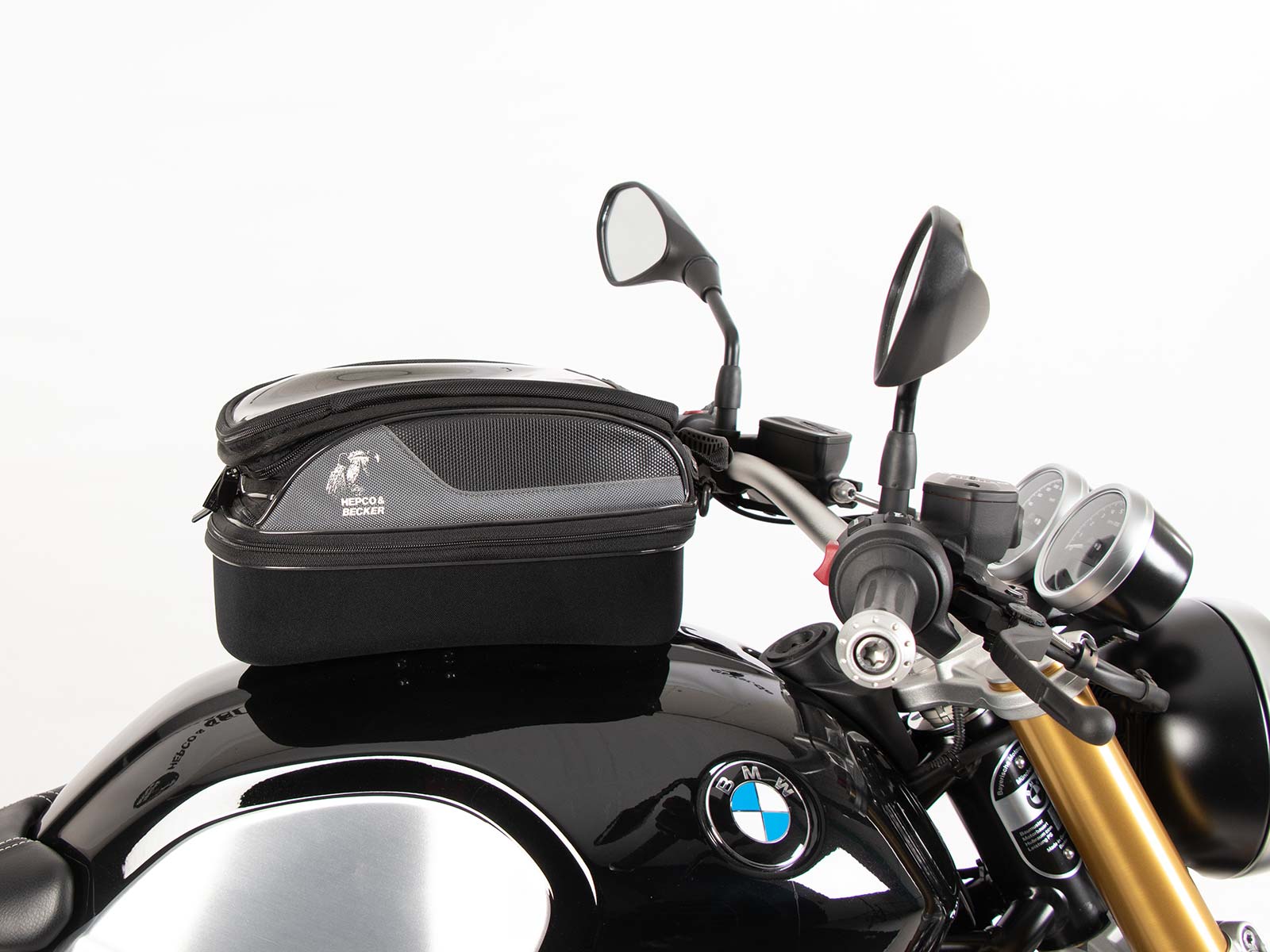 Anillo de depósito básico incl. unidad de cierre de la bolsa del depósito para BMW R nineT (14-16) Hepco & Becker