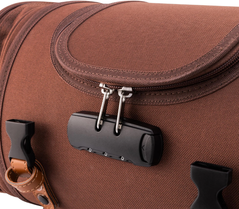 Bolsa "Classic" pequeña para Vespa, nailon, marrón tabaco