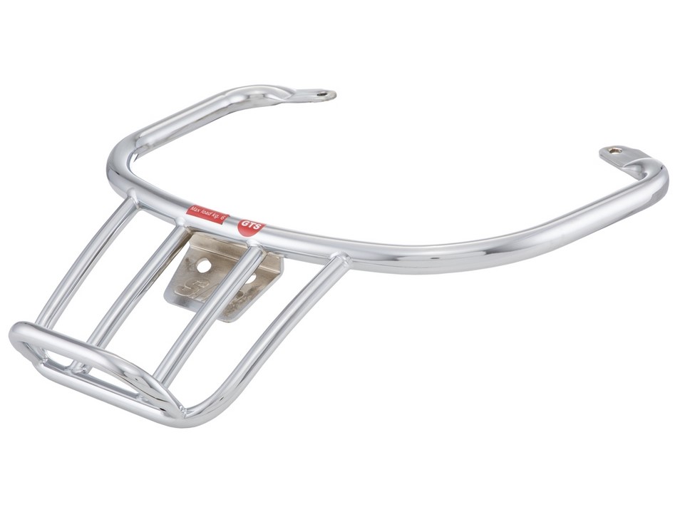 Portaequipajes / barra de agarre trasera de los años 70 para Vespa GTS/GTV/GT 125-300ccm 4T LC, cromado